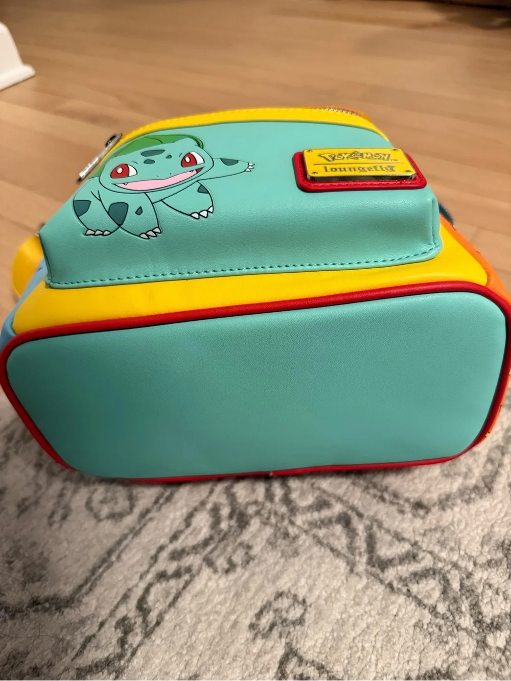 New! Rare Pokémon Loungefly Kids Color Block Pikachu Mini Backpack